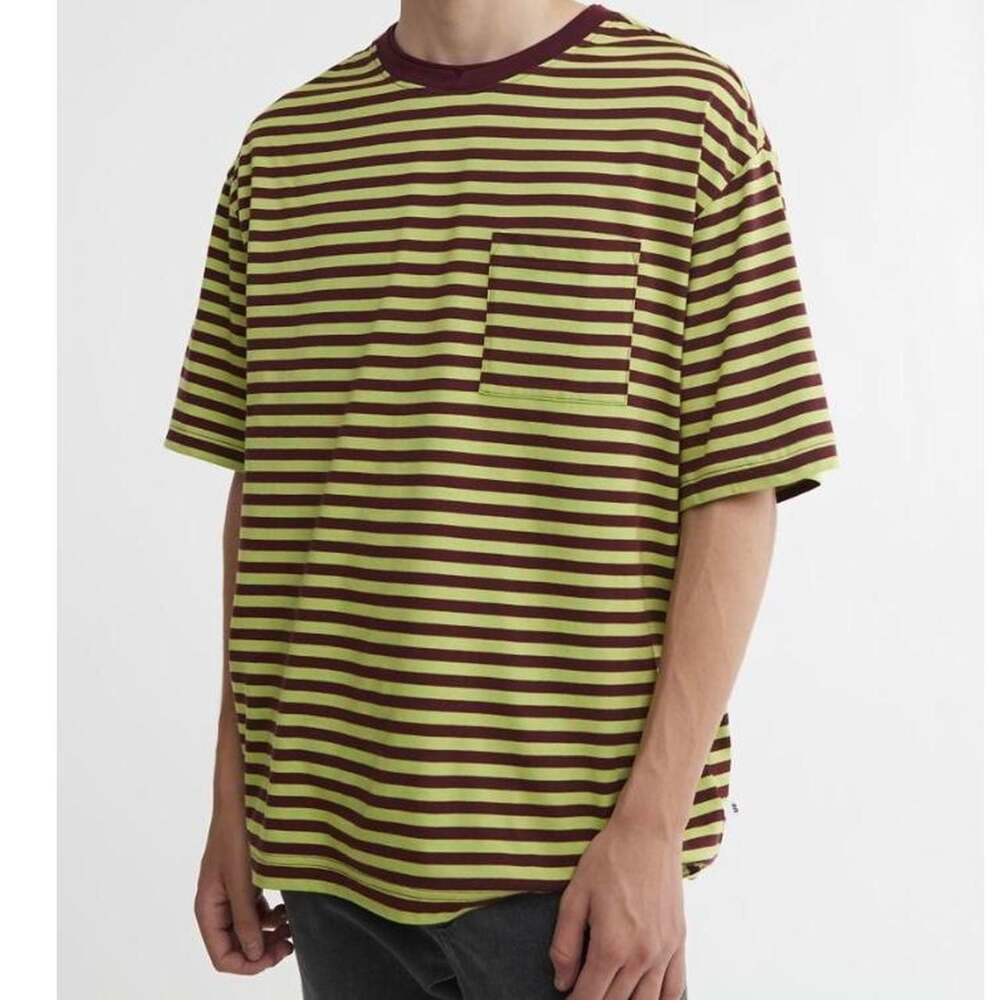 Urban Outfitters Feeder Stripe Pocket Tee Green